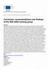 Research paper thumbnail of Conclusion: recommendations and findings of the RED SEED working group