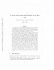 Research paper thumbnail of A model of fractional-order diffusion in the glial scar