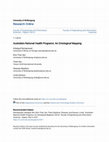Research paper thumbnail of Australia\u27s National Health Programs: An Ontological Mapping