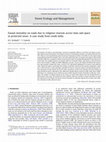 Research paper thumbnail of Faunal mortality on roads due to religious tourism across time and space in protected areas: A case study from south India