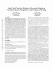 Research paper thumbnail of Catch Me If You Can: Blackbox Adversarial Attacks on Automatic Speech Recognition using Frequency Masking
