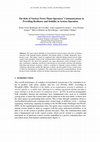 Research paper thumbnail of The role of nuclear power plant operators' communications in providing resilience and stability in system operation