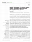 Research paper thumbnail of Neural Substrates of Homing Pigeon Spatial Navigation: Results From Electrophysiology Studies