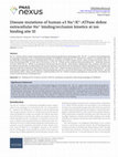 Research paper thumbnail of Disease mutations of human α3 Na+/K+-ATPase define extracellular Na+ binding/occlusion kinetics at ion binding site III
