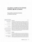 Research paper thumbnail of Las Grasas y Aceites en La Nutricion Humana: Algo De Su Historia