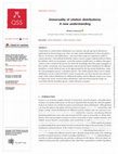 Research paper thumbnail of Universality of citation distributions: A new understanding