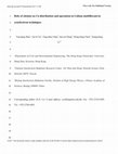 Research paper thumbnail of Role of chelant on Cu distribution and speciation in Lolium multiflorum by synchrotron techniques