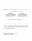 Research paper thumbnail of Multicoloured Hamilton cycles in random graphs; an anti-Ramsey threshold