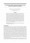 Research paper thumbnail of Customizing an Affective Tutoring System Based on Facial Expression and Head Pose Estimation