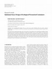 Research paper thumbnail of Optimum Fuzzy Design of Ecological Pressurised Containers