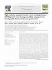 Research paper thumbnail of High resolution analysis of snake venom metalloproteinase (SVMP) peptide bond cleavage specificity using proteome based peptide libraries and mass spectrometry