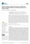Research paper thumbnail of It Takes a Village: Using Network Science to Identify the Effect of Individual Differences in Bilingual Experience for Theory of Mind