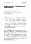 Research paper thumbnail of Special Issue "Affective Arrangements and Violence in Latin America" / Journal of Latin American Cultural Studies