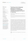 Research paper thumbnail of Teaching science language grammar to would be translators in vocationally oriented language learning via m-learning