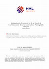 Research paper thumbnail of Intégration de la sécurité et de la sûreté de fonctionnement dans la construction d'intergiciels critiques
