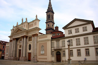 Piazza del Duomo in Alessandria, the city in Piedmont where Giovanni Migliara was born in 1785 Piazza del Duomo in Alessandria, the city in Piedmont where Giovanni Migliara was born in 1785
