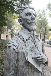 Picture of Monteverdi bust This bust of Monteverdi can be found in the John Paul II public gardens