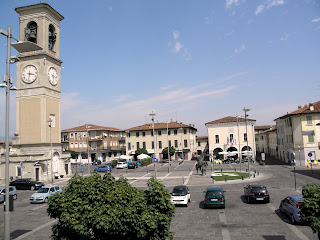 The Piazza Libertà in Travagliato The Piazza Libertà in Travagliato