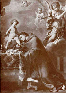 Sirani's beautiful painting Sant'Antonio da Padova in adorazione del bambino Sirani's beautiful painting Sant'Antonio da Padova in adorazione del bambino