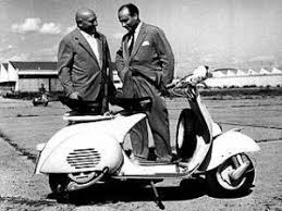 D'Ascanio (left) and Piaggio with the machine that made both their names D'Ascanio (left) and Piaggio with the machine that made both their names