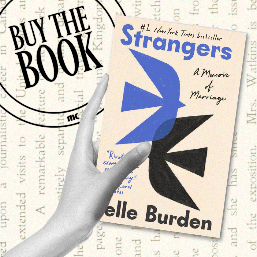 a hand holding a book that becomes covers of books about divorce including cherry baby strangers and more 