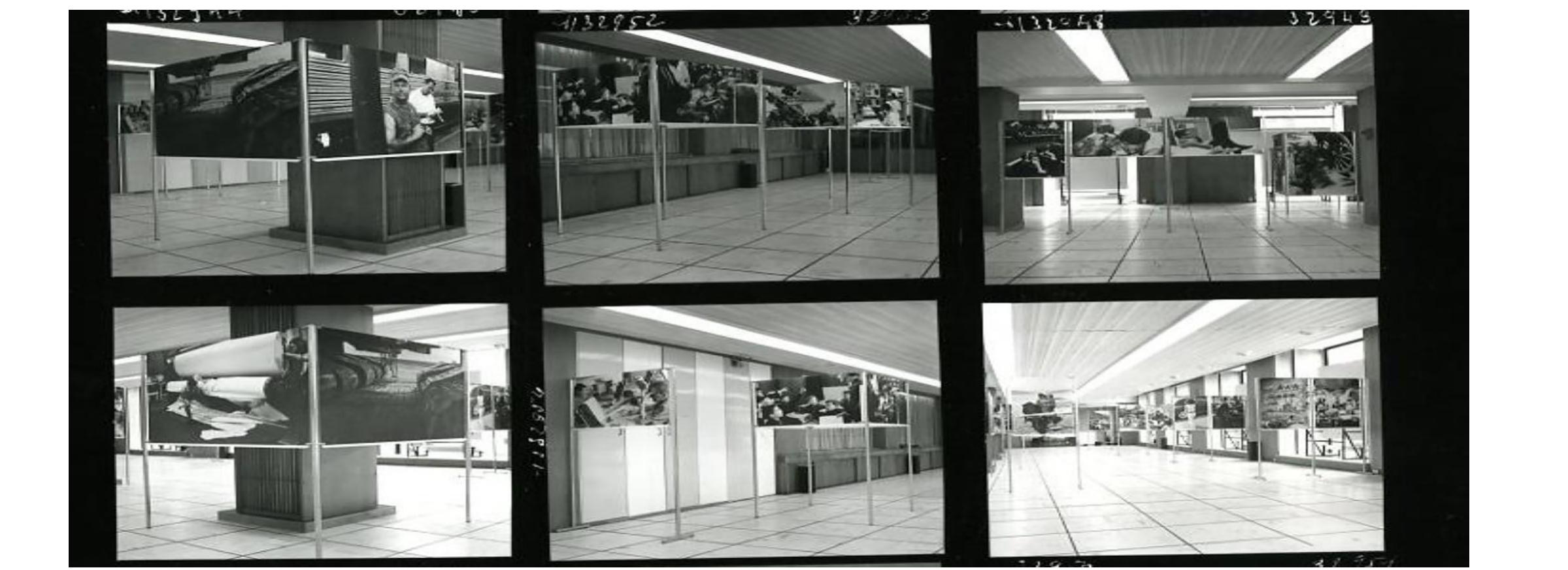 Figure 3. Man and Machine: Photographs by Henri Cartier-Bresson, installation shot, IBM Headquarters, Place Vendome, Paris, 1969. 