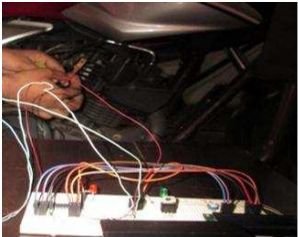 Figure 9. Temperature Sensor Set in the Air-Cooled Petrol Engine 