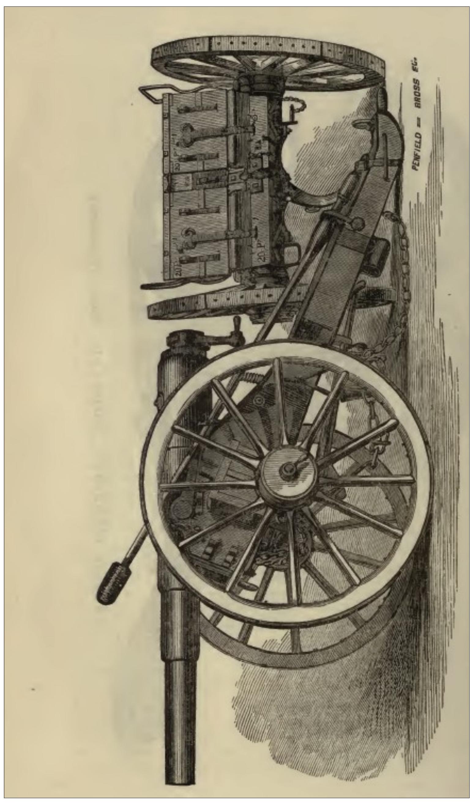 Figure 1.1: Armstrong's 20 pounder gun.  Source: A. L Holley, A Treatise on Ordnance and Armor (New York, 1865), 21 