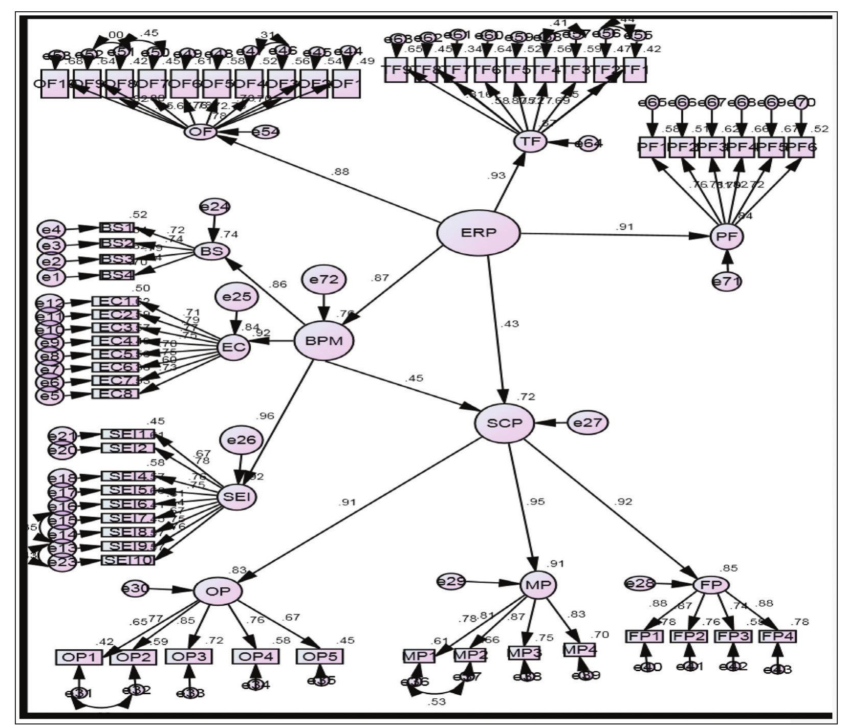 Figure D2. Result Output  Source: Screen-shots of result output in AMOS. 