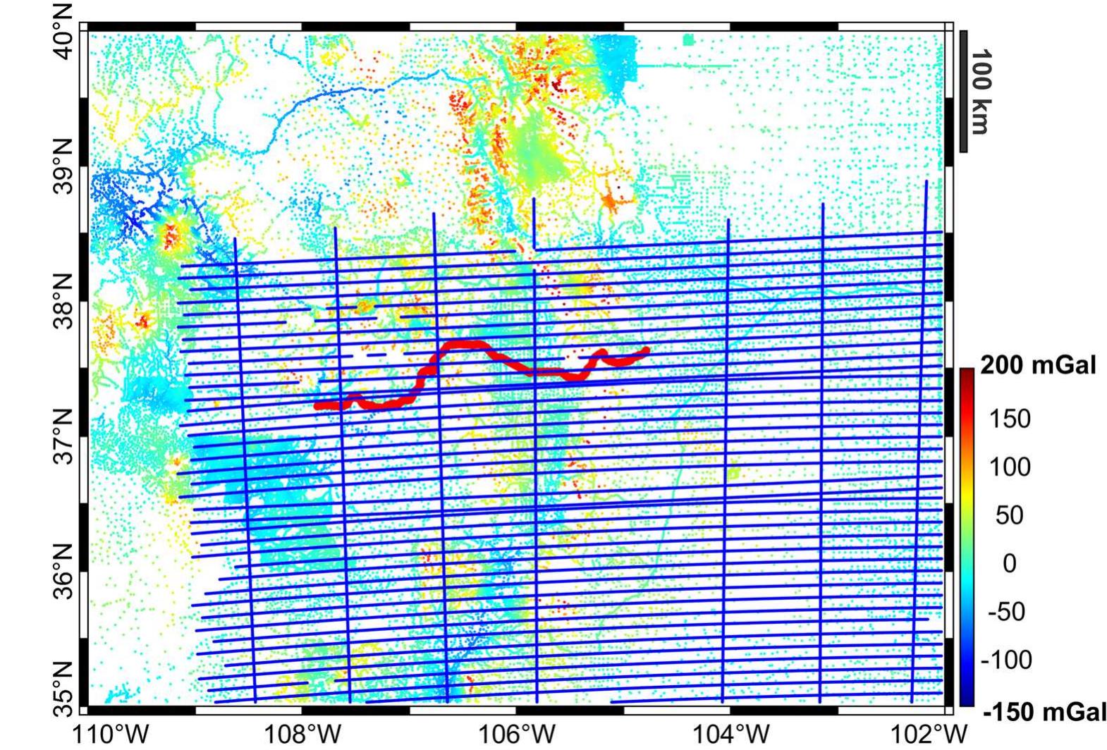 derived height anomalies. However, the comparison results of this experiment indicate a 5 cm accuracy (relative). This data set was distributed to the contributing groups with the inten- tion that it was used as initial reference for the quality control in the (quasi)geoid computations. The original ellipsoidal height was in the NAD83 system, but it was converted to the IGSO8 frame for this experiment. Out of 509 benchmarks, 467 benchmarks were from the NGS Integrated Database and the rest from the NGS OPUS-Share Tool (https://www. ngs.noaa.gov/OPUS/). The spatial distribution of the bench- marks is sparse due to the mountainous terrain (see Fig. 2).  tions are given at flight altitude (~ 6,000 m) with positions ir the IGSO8 reference frame (Rebischung et al. 2012). 