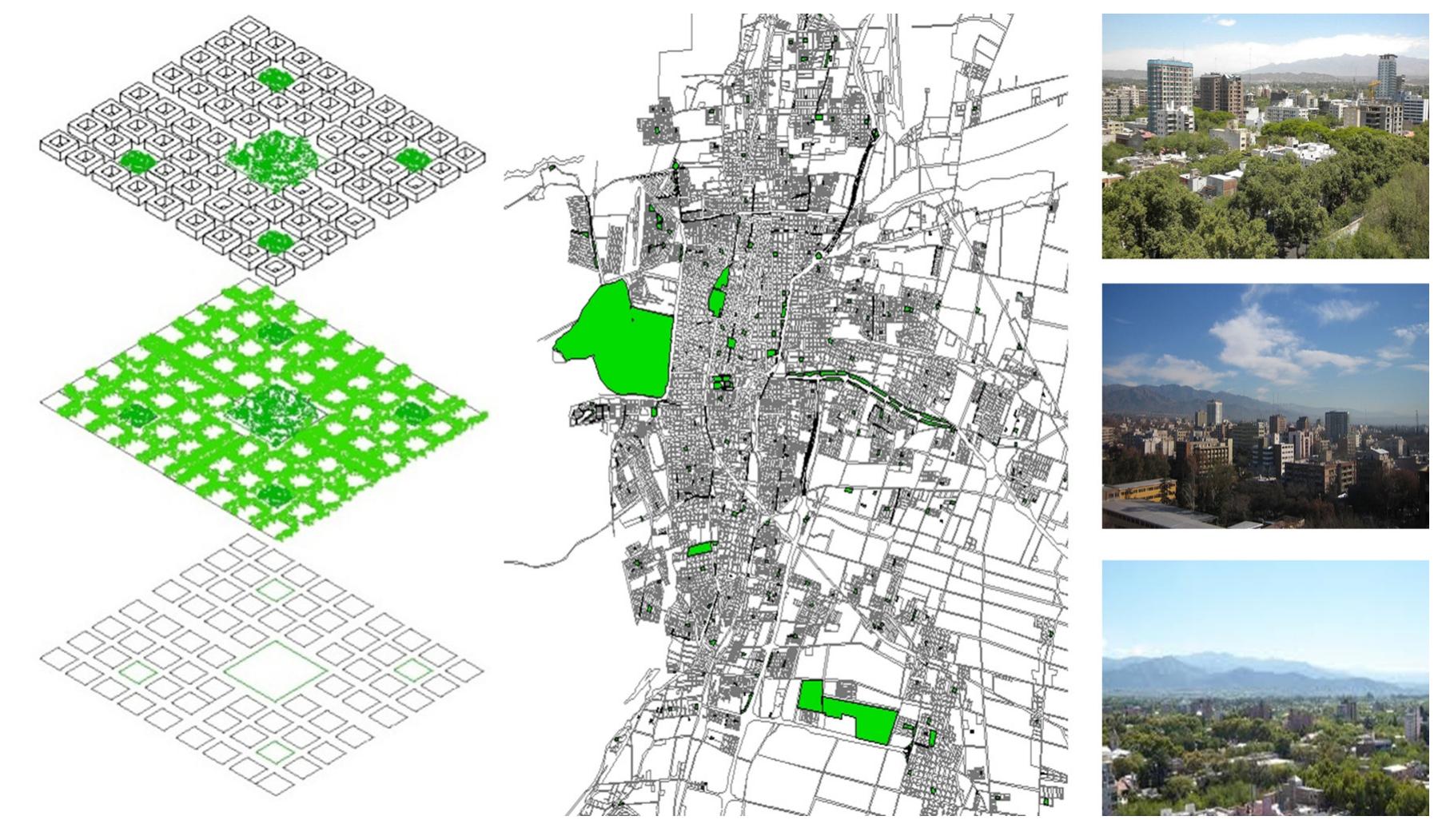 Fig. 1. Urban model adopted by Mendoza city. 