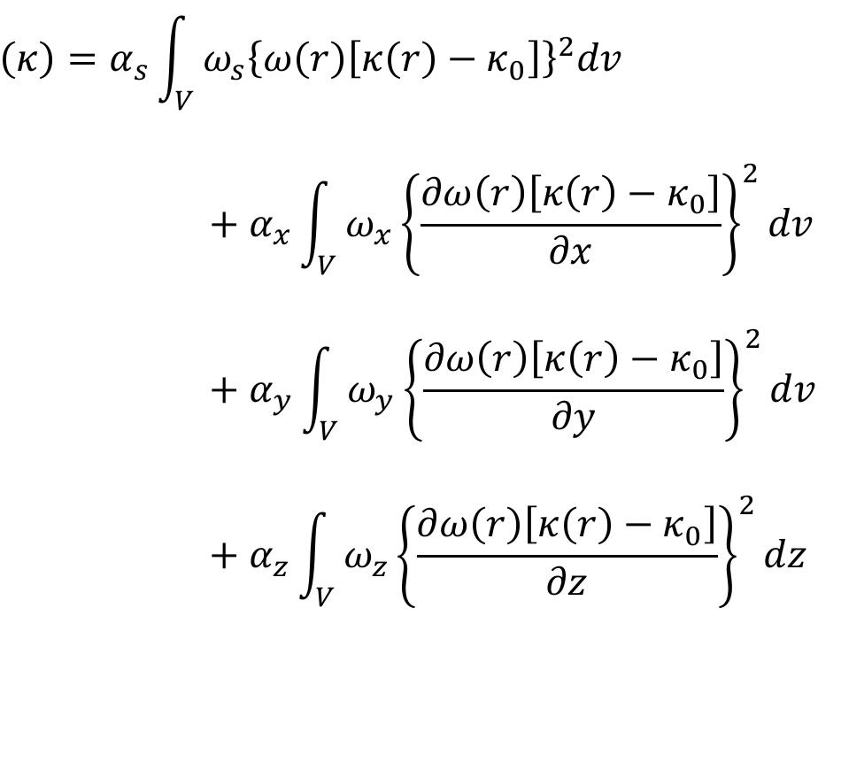 reference model, w/(r) is the depth weighting function, and @ are spatially dependent 