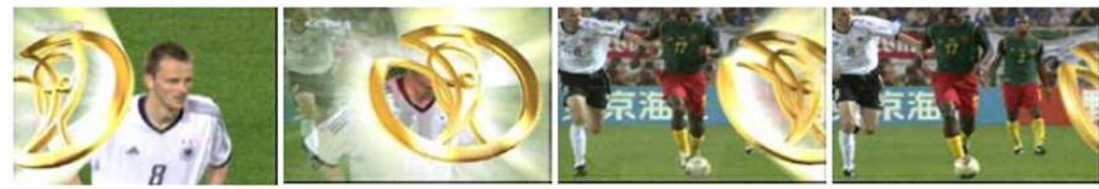 Figure 2.4: Special editing effect of a logo transition. 