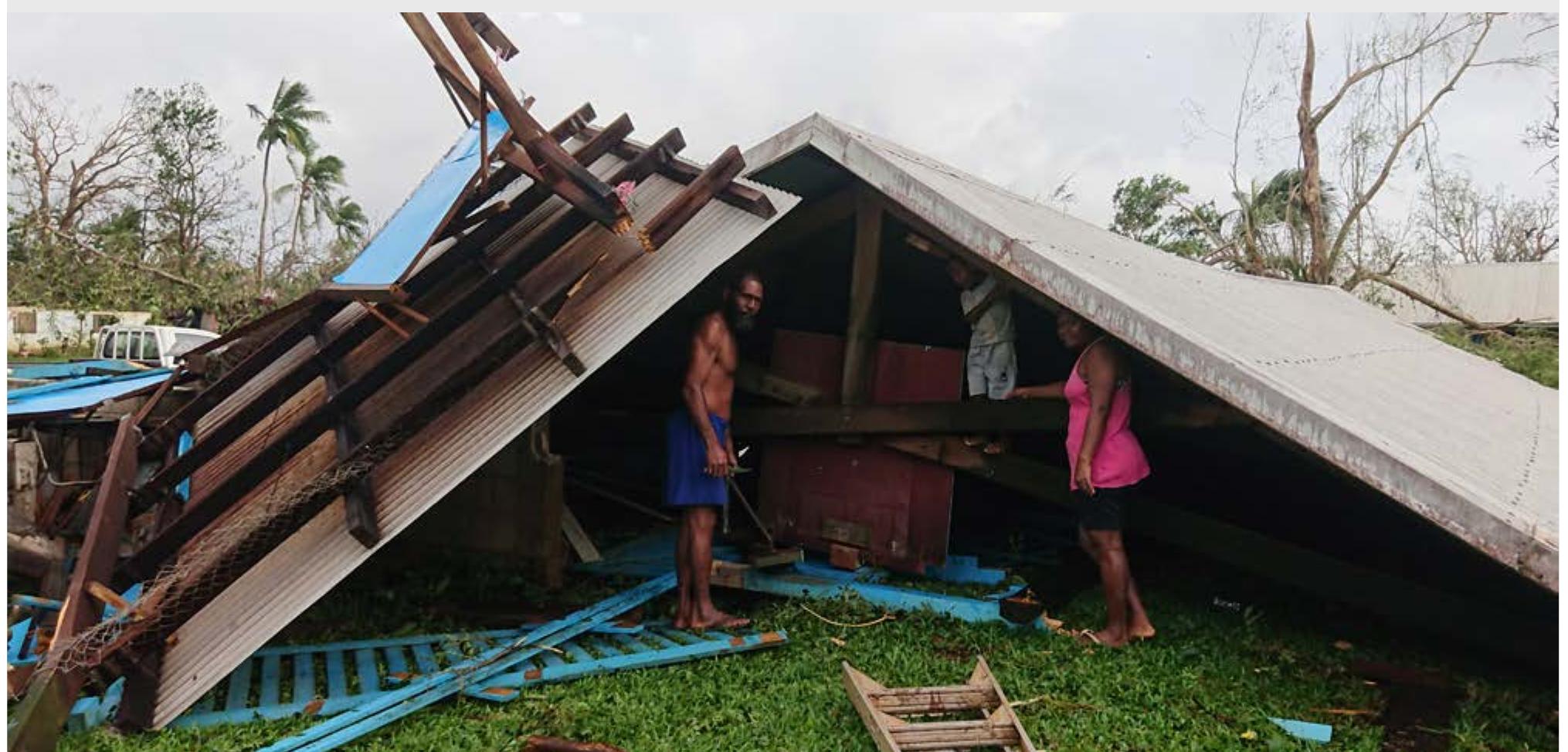 Figure 8: Vanuatu and other Pacific Island Countries had to deal with the impacts of Cyclone Harold anc COVID-19 simultaneously. 