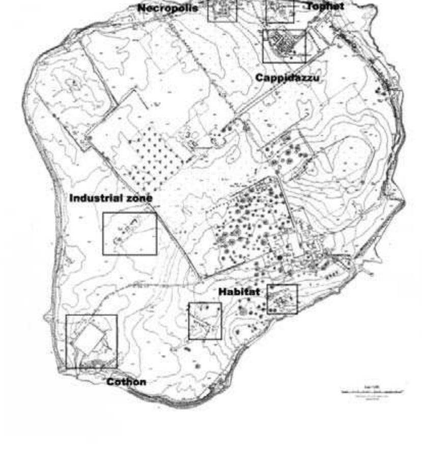 The funerary ritual that we can observe through the tombs excavated at Mozia': necropolis is characterized by a strong homogeneity. Cremation, as in the Phoeniciar cemetery of the metropolis of Tyre (Aubet 2004), is the dominant rite (98% of the excavated tombs). The ritual accoutrements are noticeably standardized and agair reproduce eastern funeral artefacts: a trefoil jug, a mushroom-rim jug, a food containet and, sometimes, a fine drinking vessel. The deposition of this type of grave good: alludes to a funeral ritual in which we can identify acts of imbibing some type of liquic (trefoil jug and beverage vessel), of purification and unction of the dead (mushroom. rim jug) and the offering of certain types of food. As we have seen in Cerro del Villar ritual acquires a very significant importance in these colonial milieus insofar as they allow individuals to express ties with the original Phoenician community.  ie = ‘ig a <i Zs as * 
