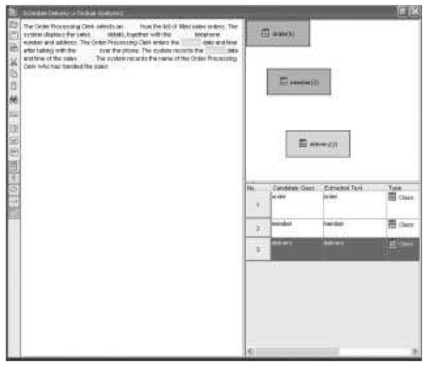 Figure 3.55. Candidate classes in Candidate Class Container 