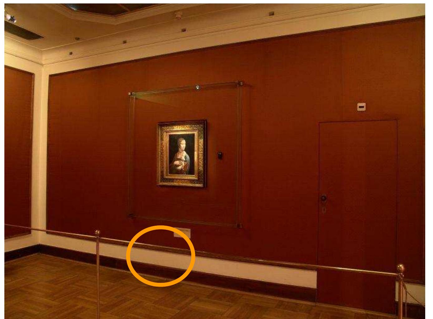 Figure 34: National Museum in Krakow (PL) “Leonardo”. The varnish samples are exposed to light. 