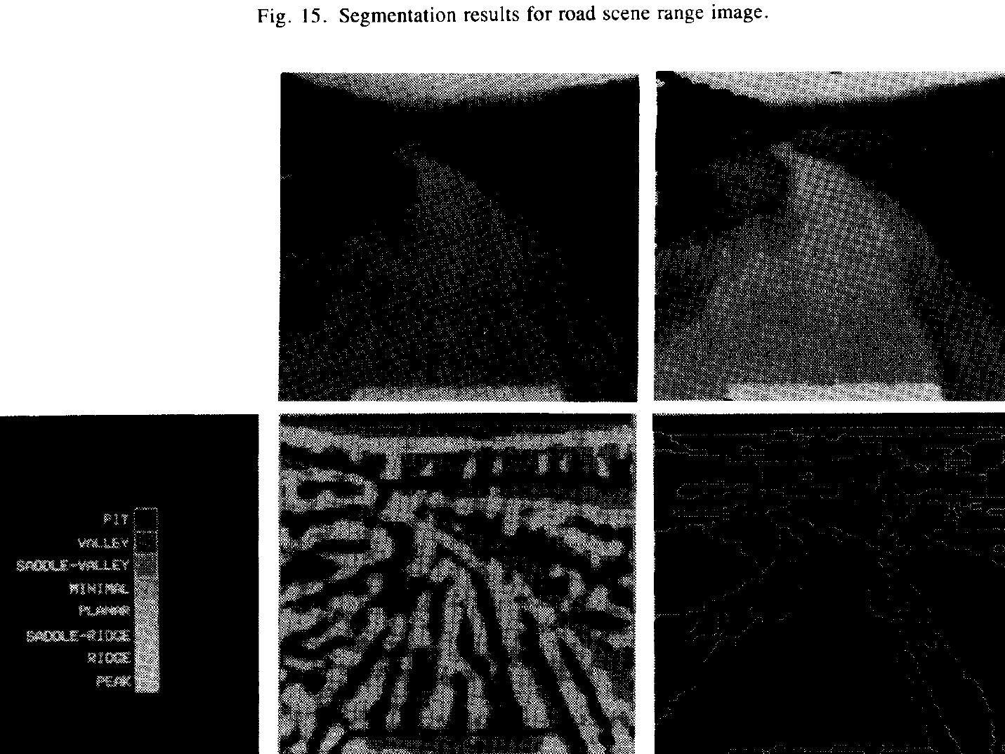 Fig. 16. Segmentation results for road scene intensity image. 