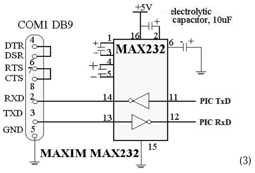 Because the sensor directly transmits a serial output with an RS232 format it is n use a large microprocessor. Indeed, the MaxSonar device could be connected di since the voltage produced by the MaxSonar 0-Vcc is out of the RS232  if need be, a MAX 232 chip to invert the voltage. The MAX 232 chip uter. Thus the TxD can be straight  the COM1 DB39, but Standard! one can connect,  will be t from the (yes con note wil  followed by three numerals representing the distance character.  TX of the sensor and the RxD can be sent tinue ranging) or 0 (no stop ranging). The send five ASCII character over the serial  This simple interface can then be coded  Studio or relatively straightforward in the sense that it will send  MATLAB to develop a Graphical User I  he only interface between the sensor and th  ult:  nte  e comp to the RX of the sensor to tell the sensor  rasoni  c sen  ransmission. in inc in a software  hes fi  rface  GU  sor described in this applica rom 0-255 followed by a ret  ). The code for this can be  the GUL i  nstructions from the Sensor.  These characters are an “‘R’  program like Microsoft Visual  ot necessary to rectly to pin 2 of  1 tion  2  umm  For  example, in simple language; If the object is this distance: Display this much information, Else if 