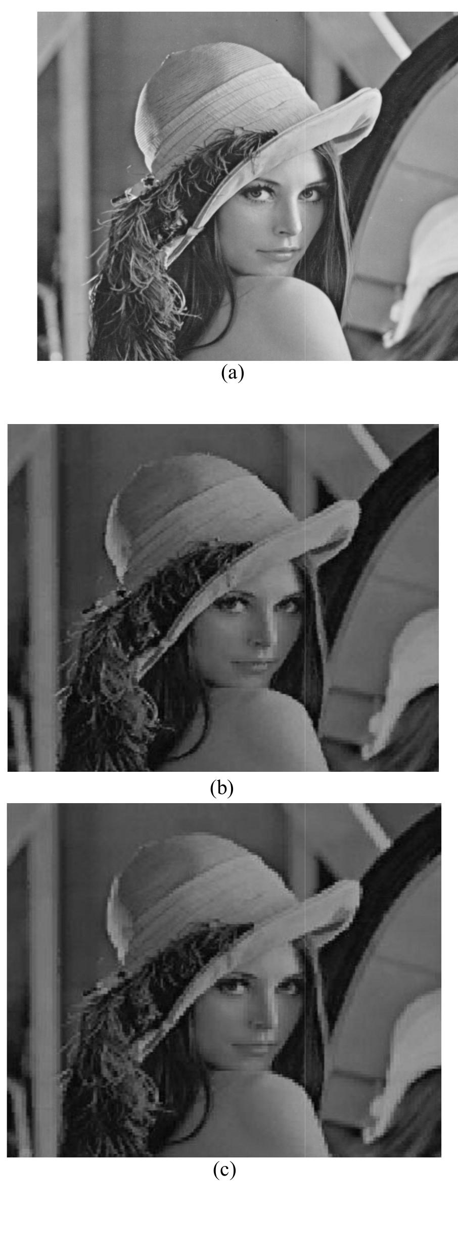 also to reduce the number of iterations there has to be a tradeoff between the choice of m and a values. The effect of increase in the codebook vector size  is to decrease the average distortion measure and increase the PSNR. 