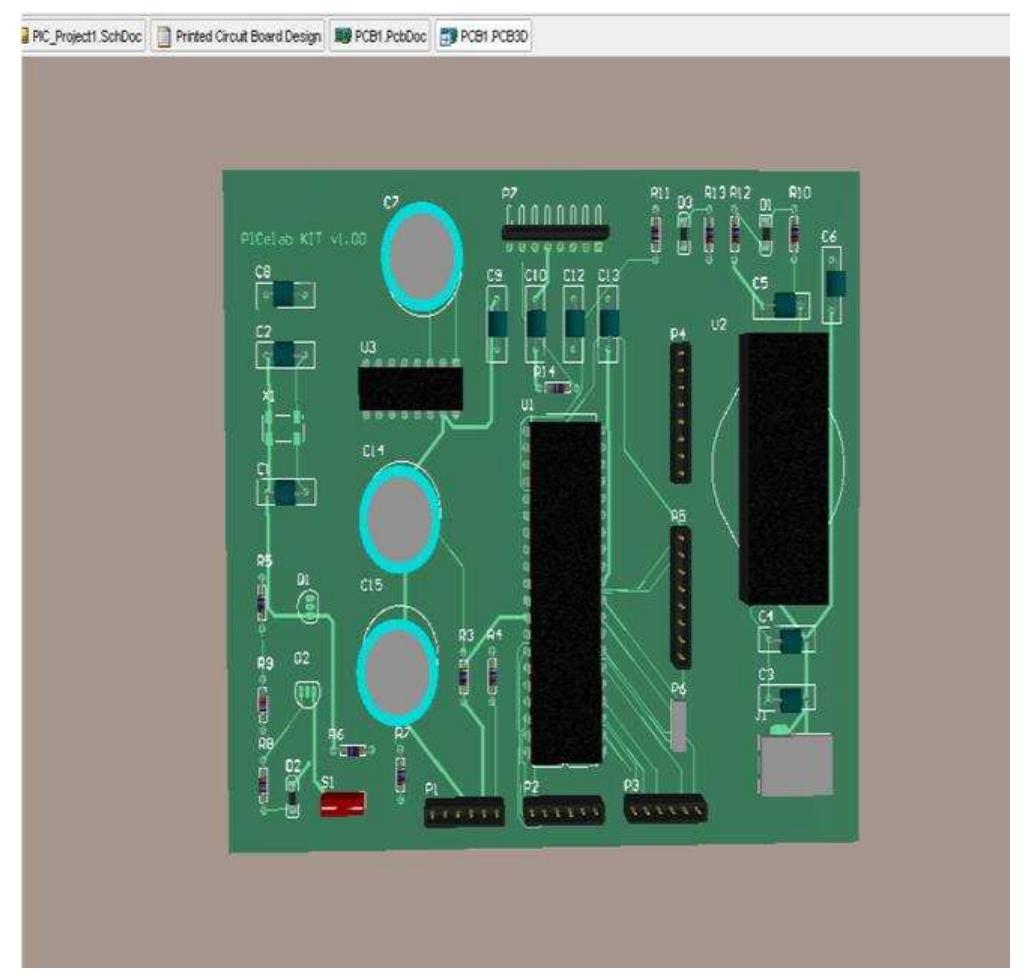 Fig. 6. 3D board (bird’s view). 