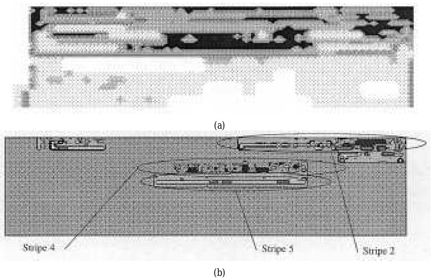 Fig. 14. Visual representation of the image-region mapping. (a) Spatial-scoring map: darker areas correspond to smaller blocks. (b) VQ-scoring map: darker areas mark higher-score regions. 