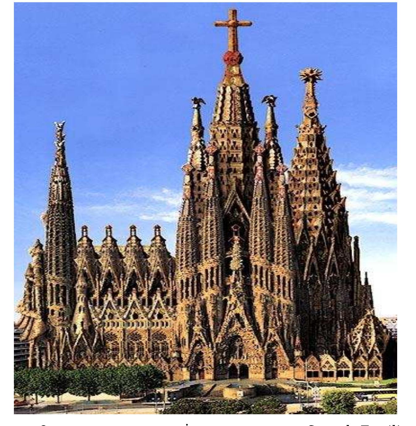 Sekil.9. Antonio Gauidi’nin Ispanya’da ki Eseri Sagrada Familia
