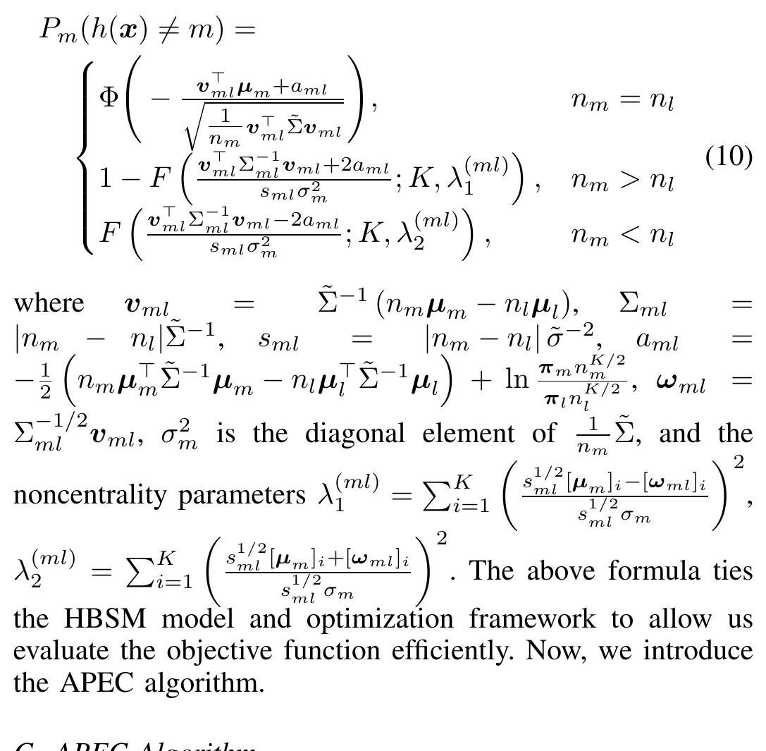 the location misclassification rate weighted by the priority and visiting frequency is minimized. Intuitively, the more fingerprints a) collected the better we can estimate the mean at that lovation Aj. and the less the misclassification rate (refer Section II.B for the relations). By the maximum likelihood method, our estimates of Ay. is the sample mean of  fingerprints ao), which is normally distributed with mean Aj. and covariance 1 Mis where n,; is the number of fingerprints  collected. By Assumption 1, %, is the same for all locations i € [N]. Consider m and I to be neighboring two TeBIONS, then by applying the results in (7) and (9) with U,, = a and yy) = oH d (dis diagonal with entries c? by Assumption 1), 