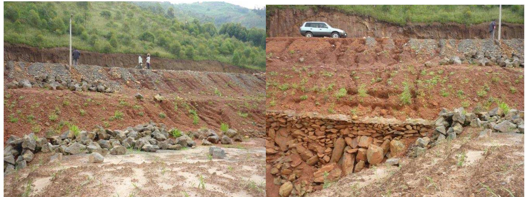 Figure 10: Techniques for preventing landslide at Gashenyi 
