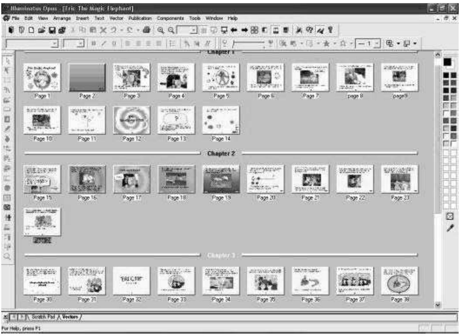 Once the photos were imported into Illuminatus and touched up with Paintshop Pro, we added some sound effects and animations to the story. The students found this hugely entertaining and put a great deal of thought into how best to use animation and sound to add to the story, without creating too many distractions for the audience. 