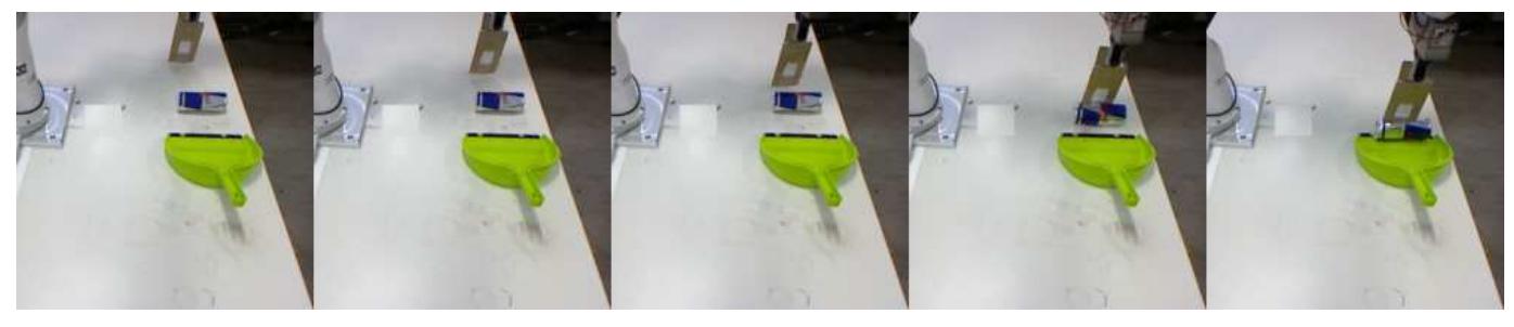 Fig. 11: Motion execution for a different goal position. 