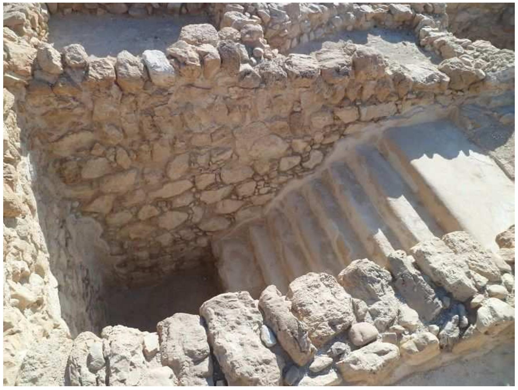 A mikveh at Qumran, the Judean Desert. Photo: Yonatan Adler 