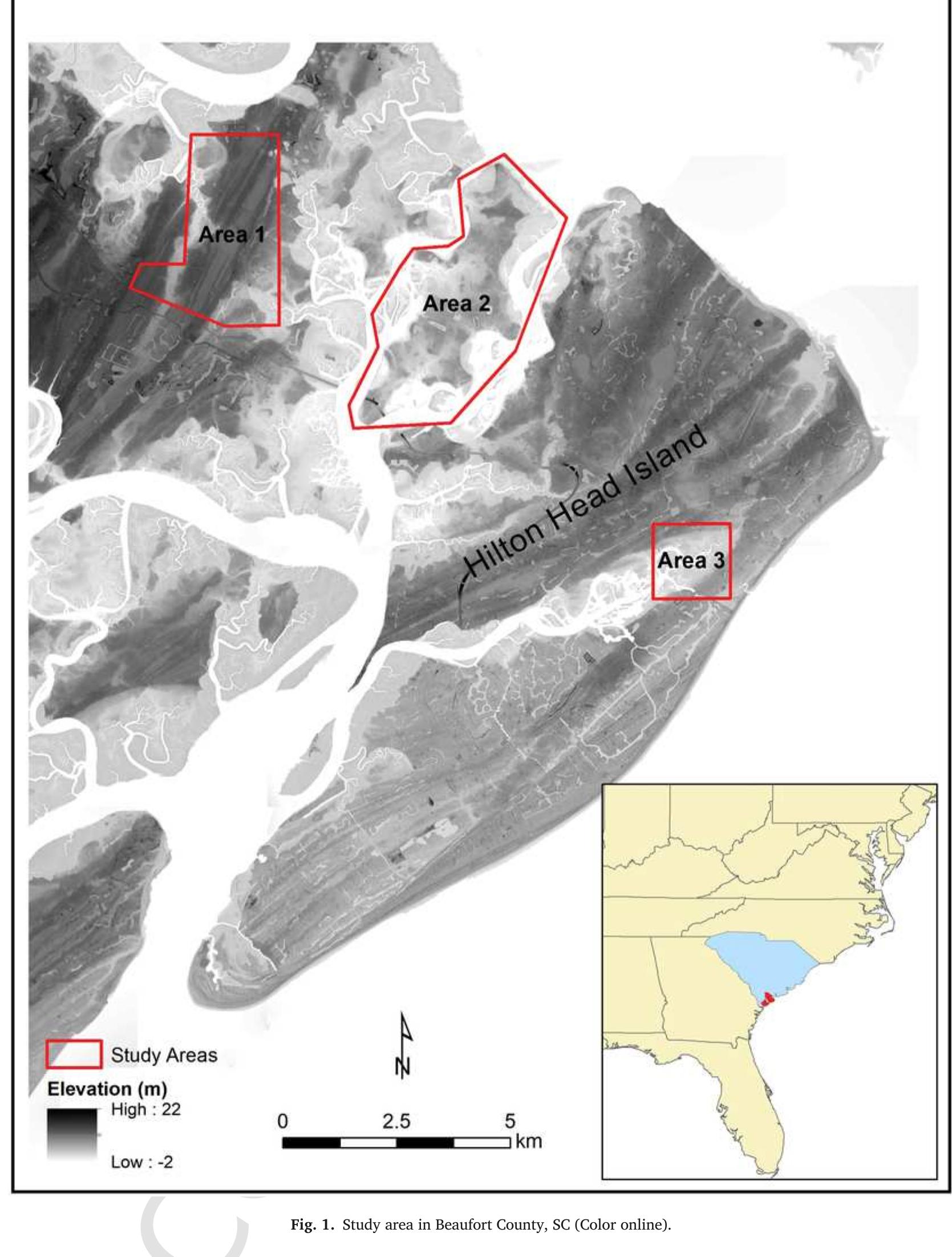 morphological uncertainty (Lindsay and Creed, 2006). The method works by estimating the likelihood that a given area contains an eleva- tion change based on variability in topography. The benefit of SDA is that it highlights small elevation changes due to its sensitivity to topo- graphic differences in elevation data. Here, we utilize an inversed ver- sion of SDA to identify mounded features in South Carolina. We initially process LiDAR data following Freeland et al. (2016) by creating an in- versed DEM. We then apply an SDA algorithm and classify the results using morphological parameters such as compactness and mound size. This approach allows us to co-opt algorithms traditionally reserved for hydrological modeling for the detection of archaeological deposits. 