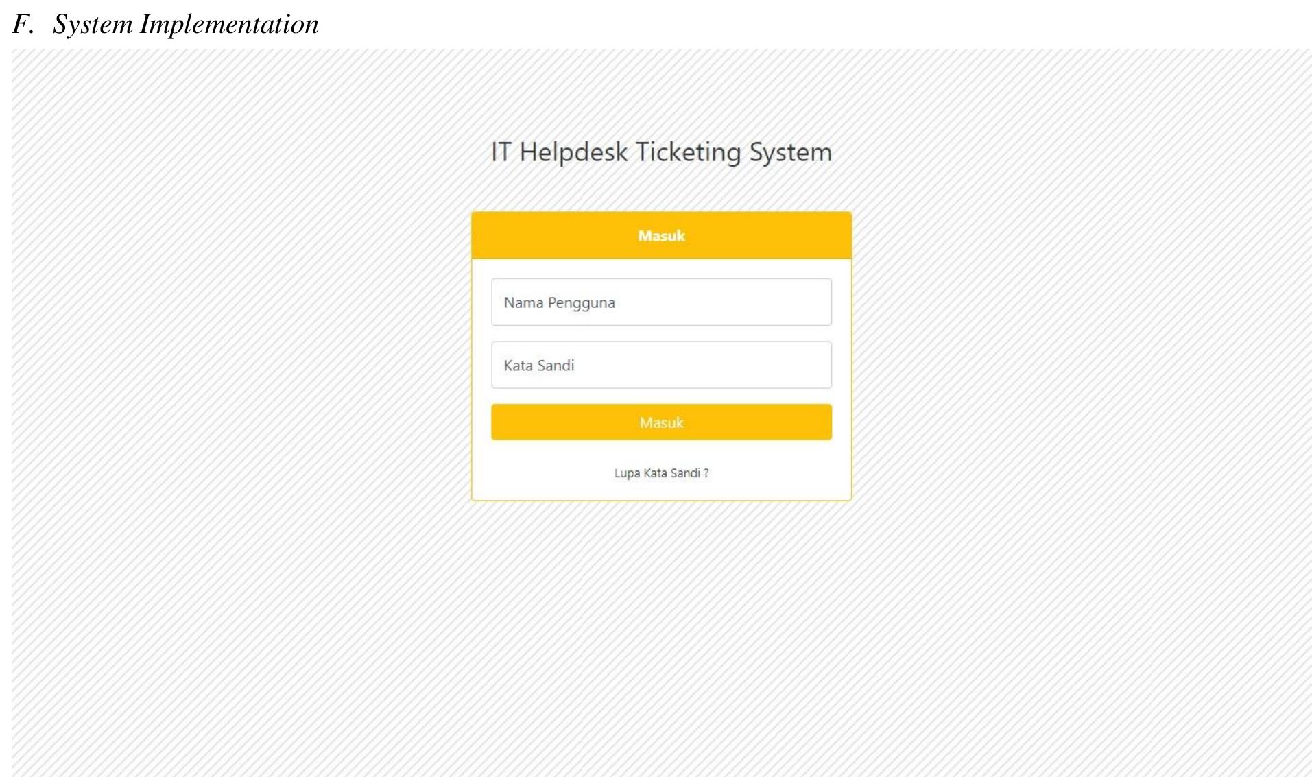 Figure 5 Screenshot Login 